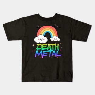 DEATH METAL RAINBOW Kids T-Shirt